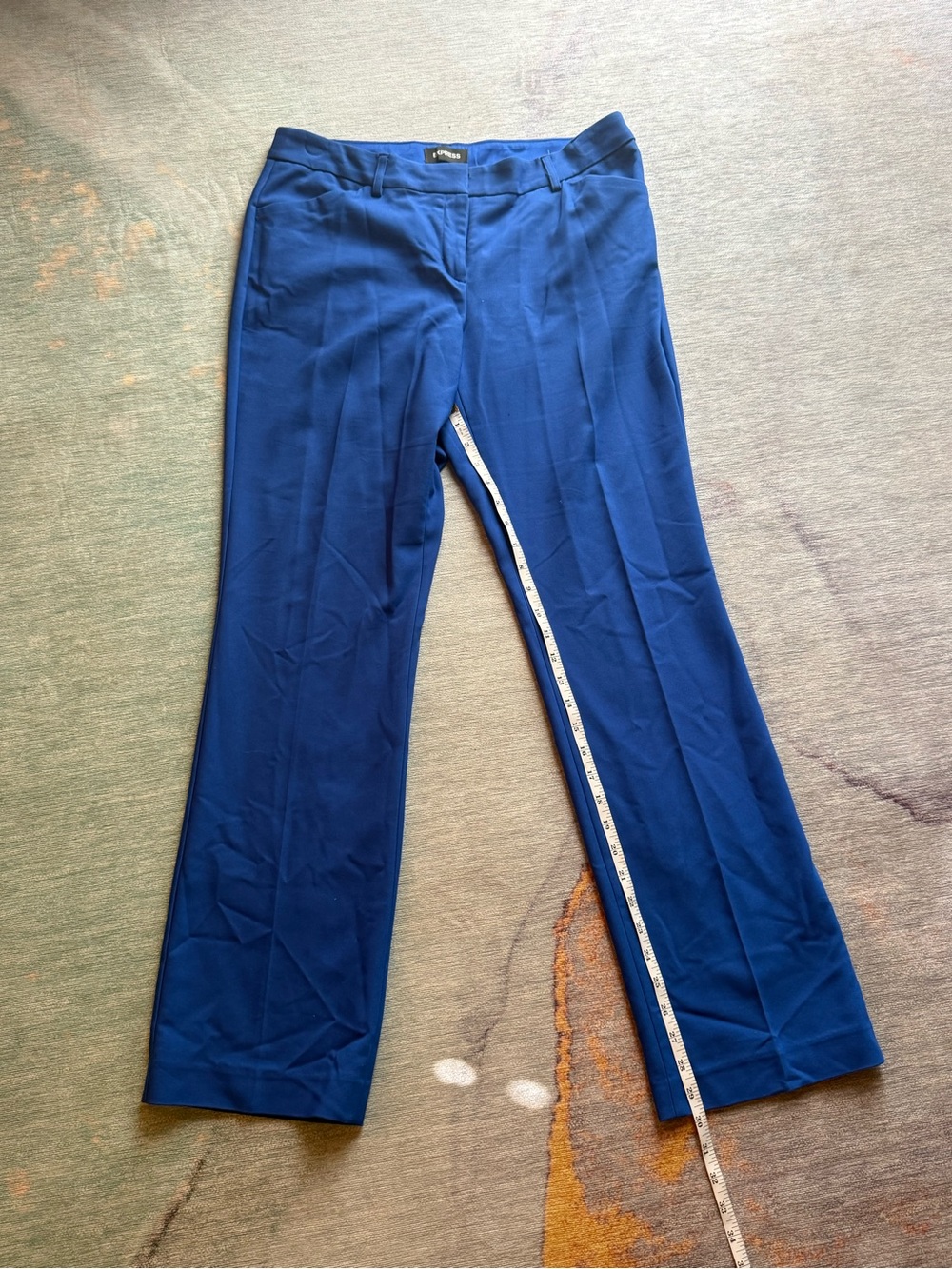 Express editor barely boot High-Rise Pants in Cobalt Blue - Picture 3 of 7